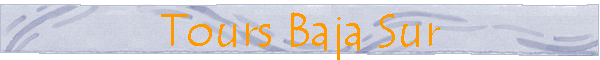 Tours Baja Sur